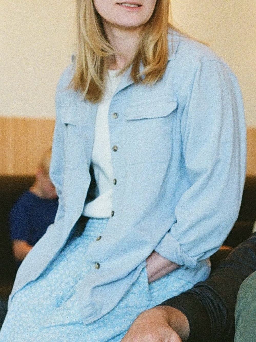 St. John's Bay Chambray Denim Button-down